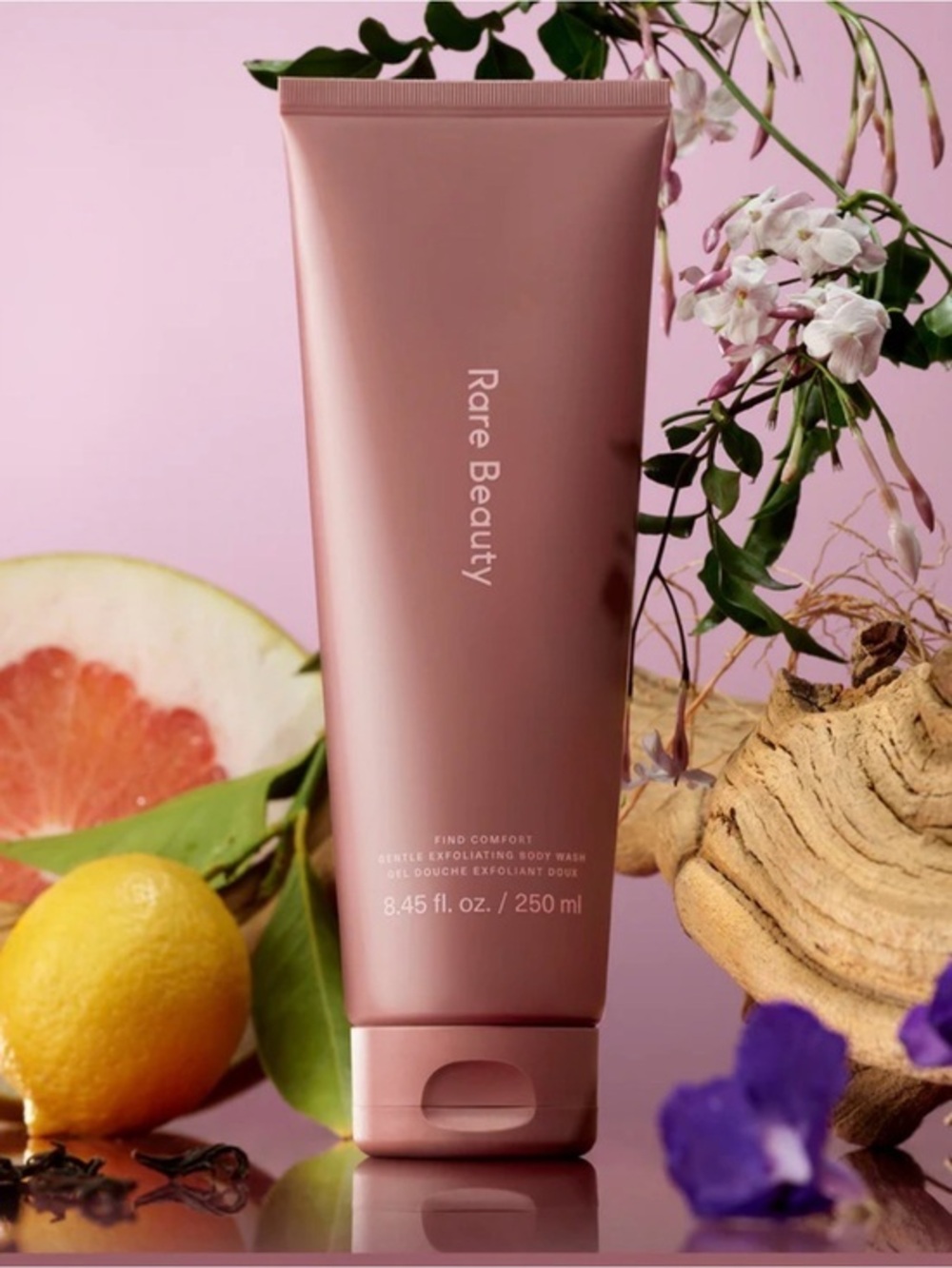 Rare Beauty Find Comfort Gentle Exfoliating Body Wash - Rose Pink